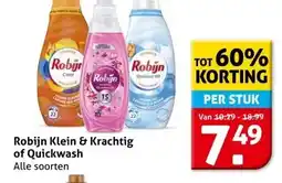 Hoogvliet Robijn Klein & Krachtig of Quickwash aanbieding