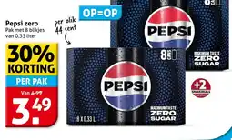 Hoogvliet Pepsi zero aanbieding
