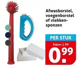 Hoogvliet Afwasborstel, voegenborstel of vlekken- sponzen aanbieding