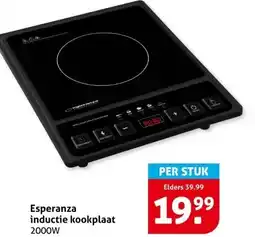 Hoogvliet Esperanza inductie kookplaat aanbieding