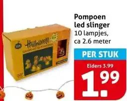 Hoogvliet Pompoen led slinger aanbieding