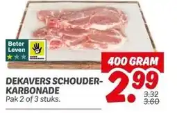 Dekamarkt DEKAVERS SCHOUDER- KARBONADE aanbieding