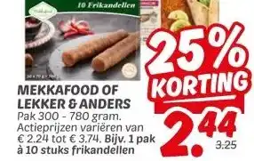 Dekamarkt MEKKAFOOD OF LEKKER & ANDERS aanbieding