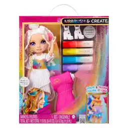 Top1Toys Rainbow High Air Brush & Create Fashion Doll Purple Eyes aanbieding