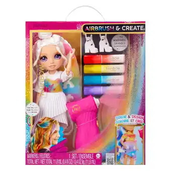 Top1Toys Rainbow High Air Brush & Create Fashion Doll Purple Eyes aanbieding