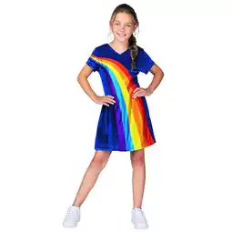 Top1Toys K3 Verkleedkleding Jurk Regenboog Blauw 3-5 Jaar aanbieding