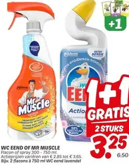 Dekamarkt WC EEND OF MR MUSCLE aanbieding