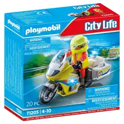 Top1Toys Playmobil 71205 Noodmotorfiets met Zwaailicht aanbieding