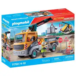 Top1Toys Playmobil 71750 vrachtwagen met kraan aanbieding