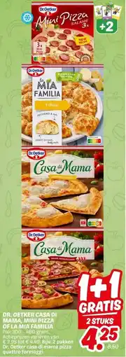 Dekamarkt DR. OETKER CASA DI MAMA, MINI PIZZA OF LA MIA FAMILIA aanbieding