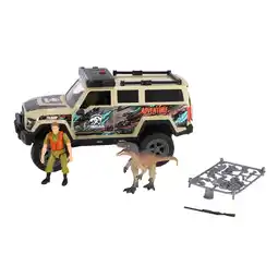 Top1Toys Dinobase Auto terreinwagen met dino en licht en geluid aanbieding
