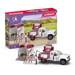 Top1Toys Schleich 42704 Mobile Vet With Trailer aanbieding