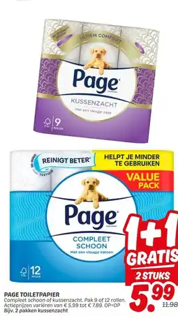 Dekamarkt PAGE TOILETPAPIER aanbieding