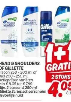 Dekamarkt HEAD & SHOULDERS OF GILLETTE aanbieding