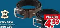Dekamarkt LEREN RIEM aanbieding