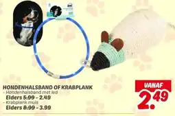 Dekamarkt HONDENHALSBAND OF KRABPLANK aanbieding