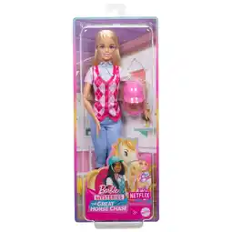 Top1Toys Barbie Family Horse Chase paardrij pop assorti aanbieding