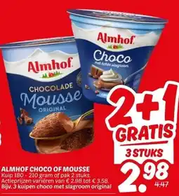 Dekamarkt ALMHOF CHOCO OF MOUSSE aanbieding