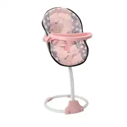 Top1Toys Poppenstoel 3 in 1 grijs/roze 42x40x40 cm aanbieding