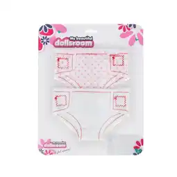 Top1Toys My beautiful dollsroom Poppenluiers Stof Op Kaart 2 Stuks aanbieding