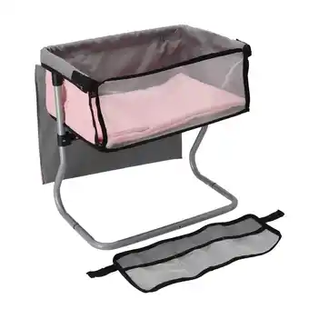 Top1Toys Poppen verzorgingstafel grijs/roze39x25x39cm aanbieding