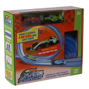 Top1Toys Racebaan flexibel 4 meter blauw aanbieding
