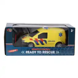 Top1Toys Rapid Wheels radiografisch bestuurbare ambulance met licht aanbieding