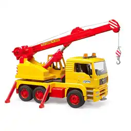Top1Toys Vrachtwagen MAN met kraan 50 jaar Bruder aanbieding