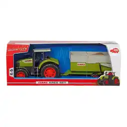 Top1Toys Tractor CLAAS Ares Met Aanhanger aanbieding