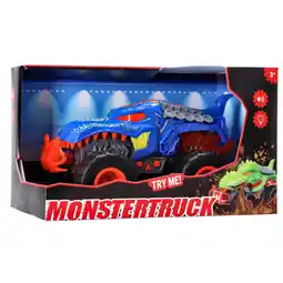 Top1Toys Monstertruck dino groen met licht en geluid aanbieding