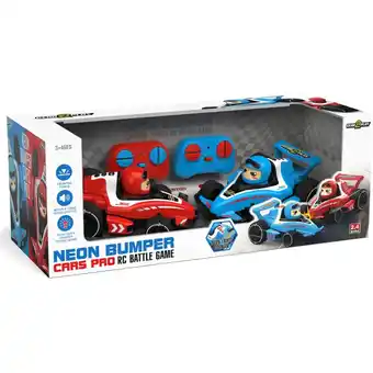 Top1Toys R/C Formule 1 Neon Bumper botsauto's 2 in 1 aanbieding