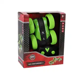Top1Toys Radiografisch Bestuurbare flipover auto groen aanbieding