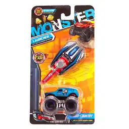Top1Toys Auto Die Cast Met Launcher Assorti aanbieding