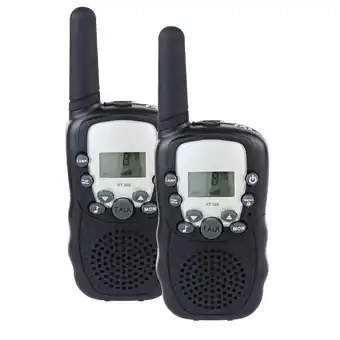 Top1Toys Science Walkie Talkie Twinset Zwart 3 Km aanbieding