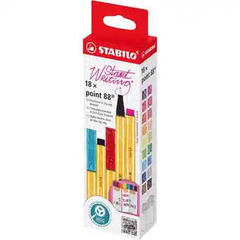 Top1Toys Stabilo point 88 desk set start beginning 18 stuks aanbieding