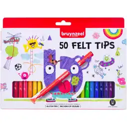 Top1Toys Bruynzeel viltstiften 50 stuks aanbieding