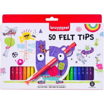Top1Toys Bruynzeel viltstiften 50 stuks aanbieding