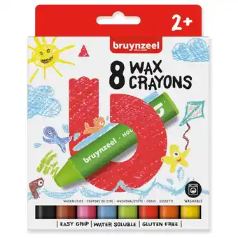 Top1Toys Bruynzeel waskrijtjes dik 8 stuks aanbieding