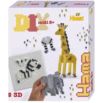 Top1Toys Hama strijkkralen 2500 stuks 3D safari aanbieding