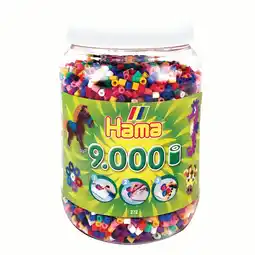 Top1Toys Hama Strijkkralen Ton met 9000 Stuks Primair aanbieding