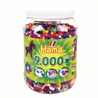 Top1Toys Hama Strijkkralen Ton met 9000 Stuks Primair aanbieding