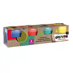 Top1Toys Creafun vingerverf 4 X 140 Gram aanbieding