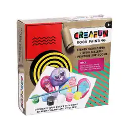 Top1Toys Creafun Hobbyset stenen schilderen aanbieding
