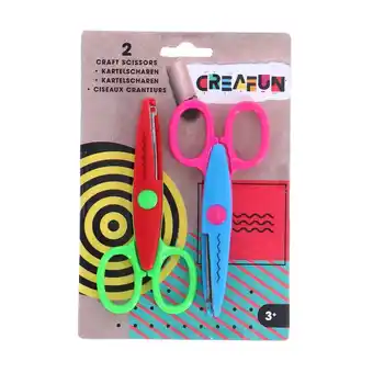 Top1Toys Creafun schaar kartel 2 stuks aanbieding
