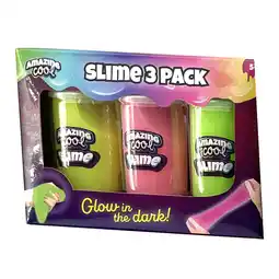 Top1Toys Amazing Cool glow in the dark slime 3 pack aanbieding