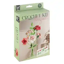 Top1Toys Haakset Bloemen Boeket Roze 21x16x5cm aanbieding