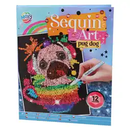 Top1Toys Sequin Art 20 x 25 cm 12 kleuren 2 assorti aanbieding