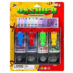 Top1Toys Speelgeld deluxe set munten & biljetten Euro's en Dollars assorti aanbieding