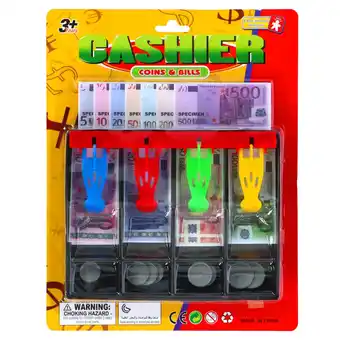 Top1Toys Speelgeld deluxe set munten & biljetten Euro's en Dollars assorti aanbieding