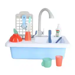 Top1Toys Afwasbak met echt kraantje en color changing servies aanbieding